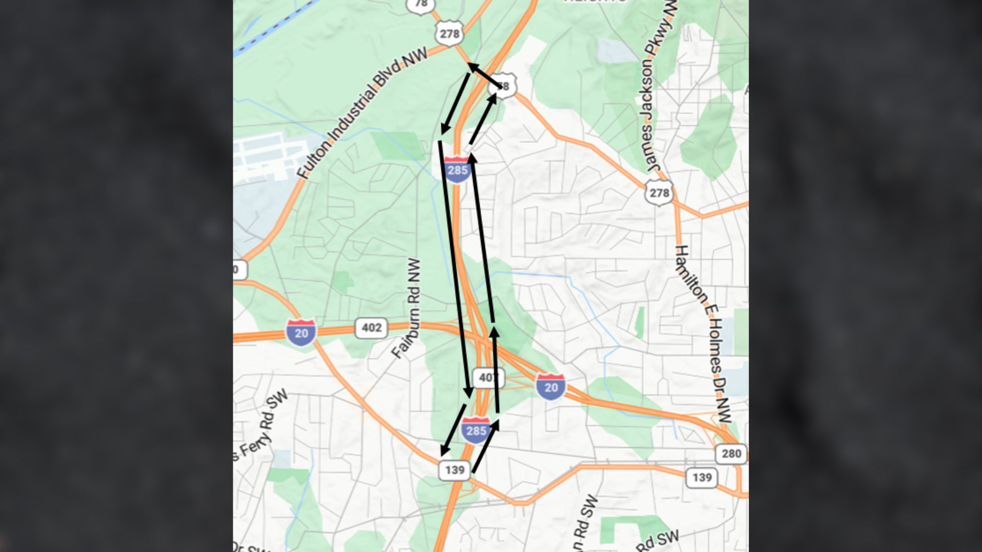 Beginning at 9 p.m. Friday, July 10, and continuing until 5 a.m. Monday, July 13, the Georgia Department of Transportation will close lanes and a key exit ramp on I-285 northbound as part of the long-running I-285 Westside Rebuild. The work is focused on a busy stretch of the Perimeter where old concrete is being prepared for repairs or replacement.